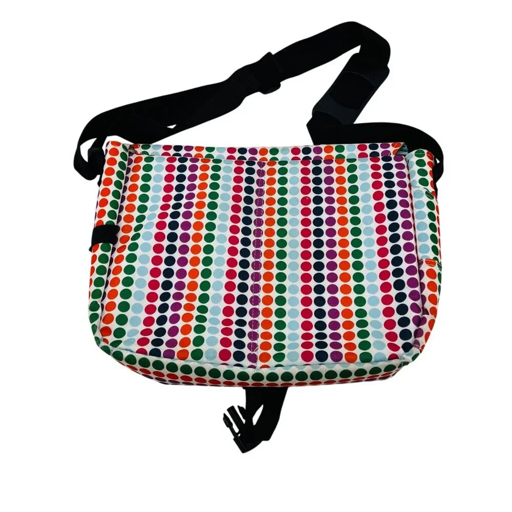 Dickies Colorful Messenger Bag With‎ Polka Dot Design & Adjustable Strap